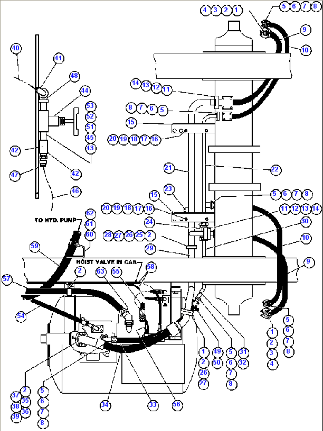 HOIST CYLINDER PIPING