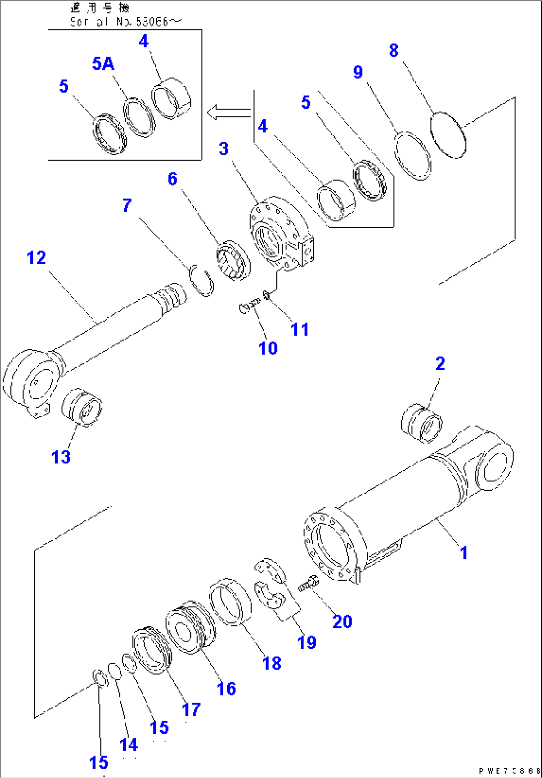 DUMP CYLINDER(#53001-55000)