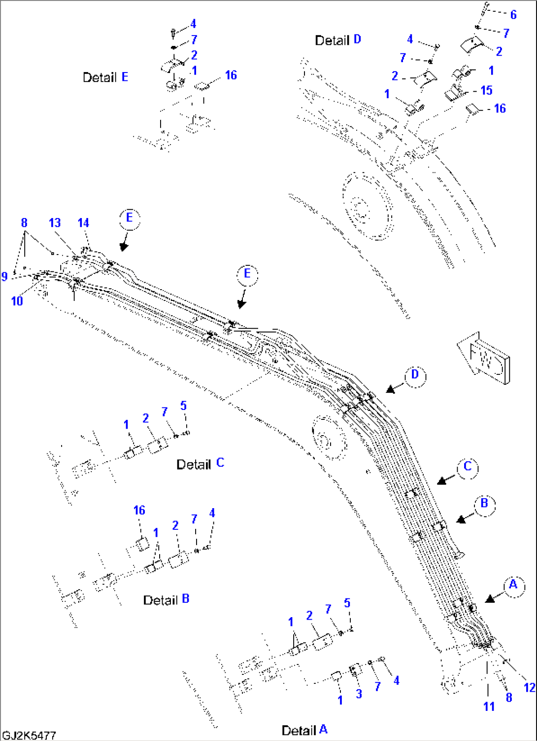 ONE-PIECE BOOM - PIPING (ONE ATTACHMENT)