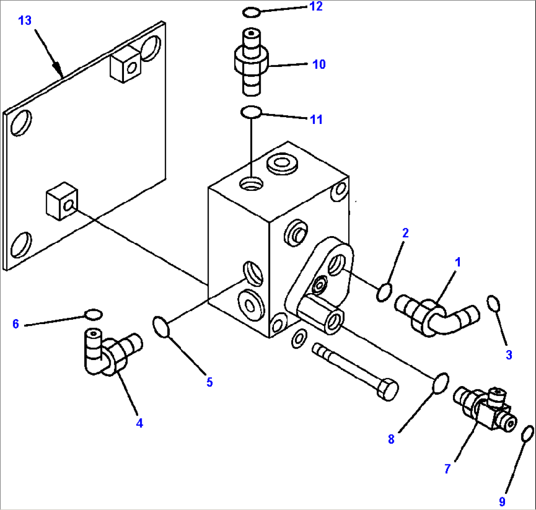 H3530-04A0 ACCUMULATOR CHARGE VALVE CONNECTING PARTS