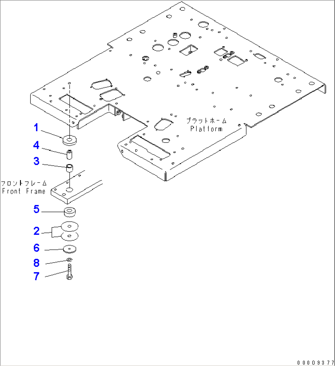 PLATFORM MOUNTING(#51001-)