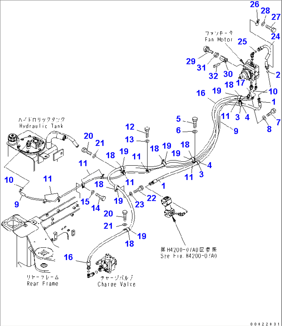 FAN DRIVE PIPING (FOR REVERSE FAN)