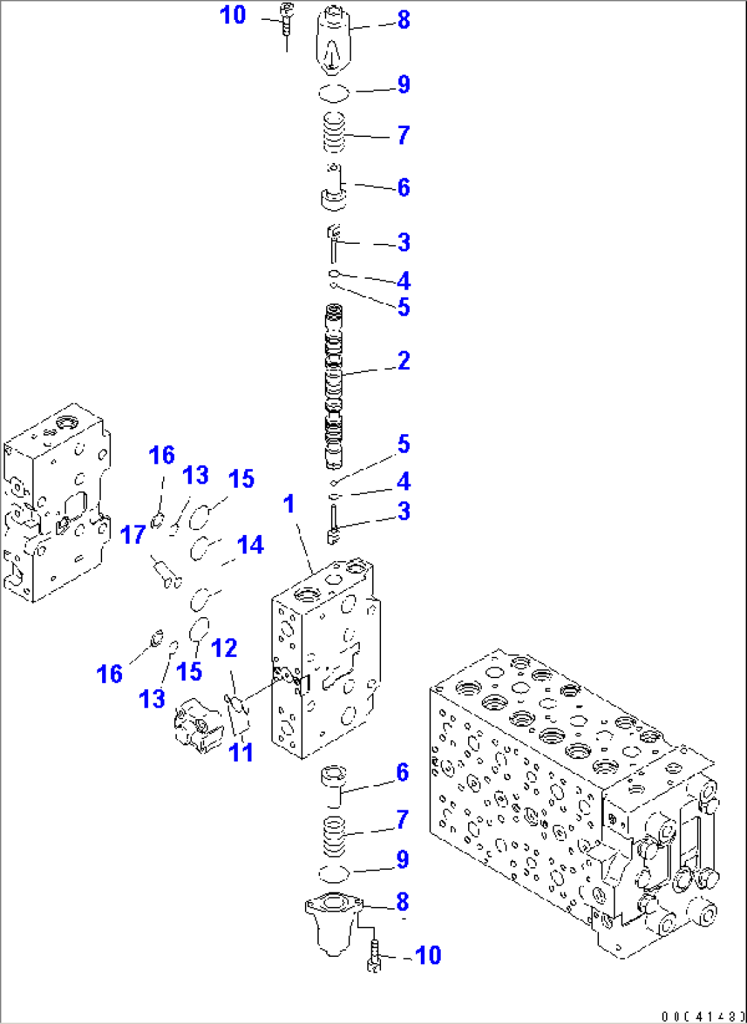 MAIN VALVE (7-SPOOL) (18/21)
