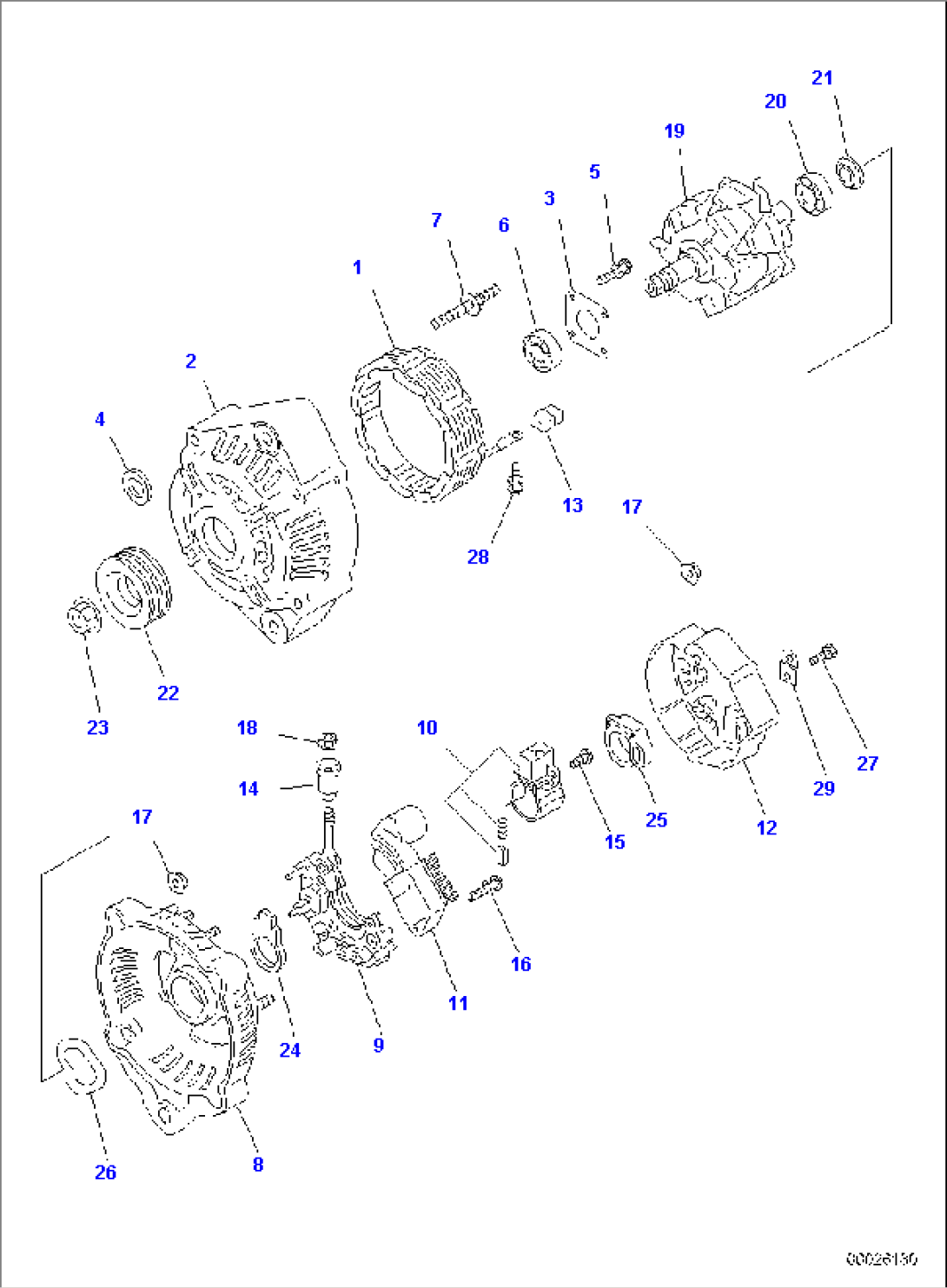 ALTERNATOR (60A) (INNER PARTS)