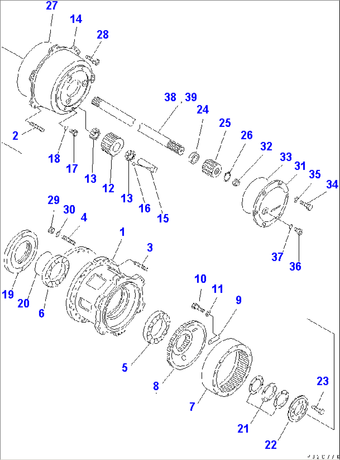 REAR AXLE (REAR DIFFERENTIAL)(#1457-)