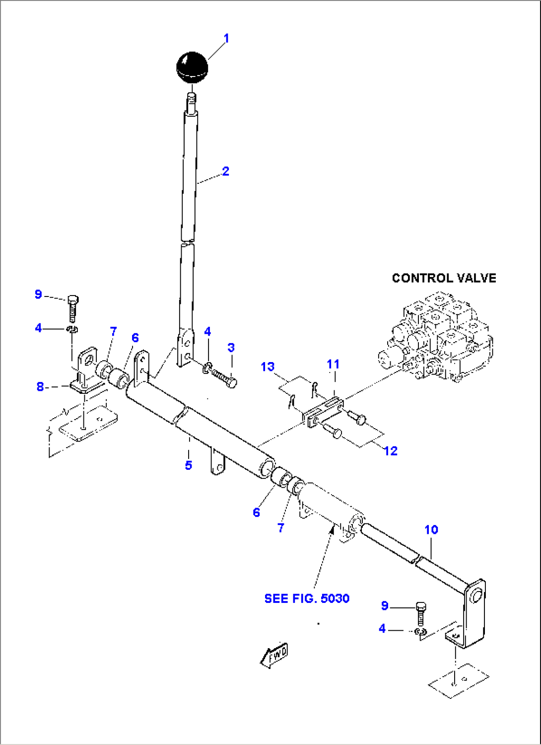 BLADE CONTROL LEVER