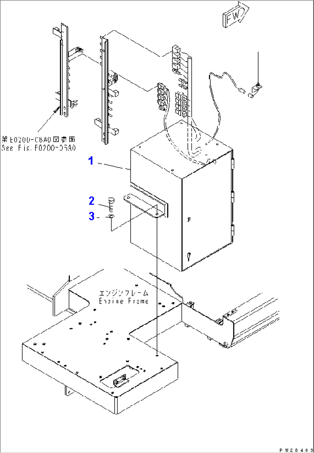 CONTROL BOX (MOUNTING PARTS)(#1001-1188)