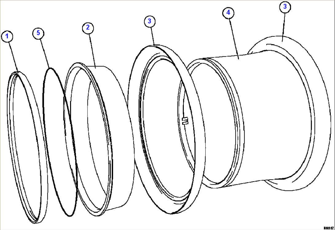 RIM ASSEMBLY, TAPER LOCK