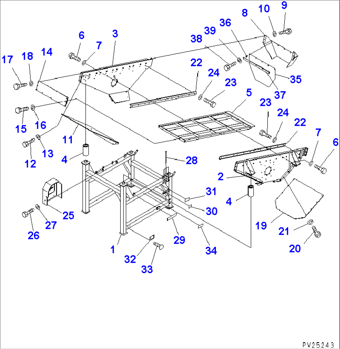 SCREEN SYSTEM (1/5) (FRAME) (DIRECT DRIVE TYPE)