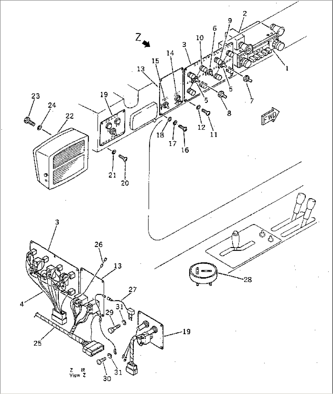 INSTRUMENT PANEL (L.H. UPPER)