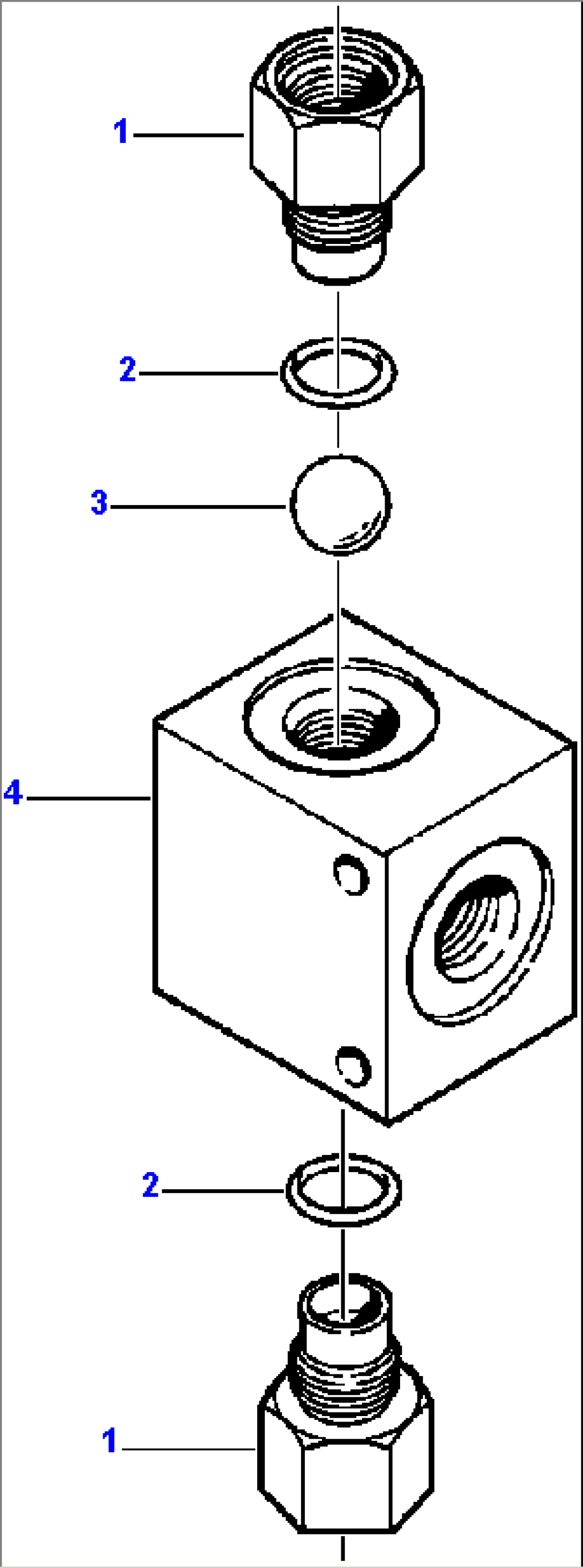 SHUTTLE VALVE WITHOUT RIPPER