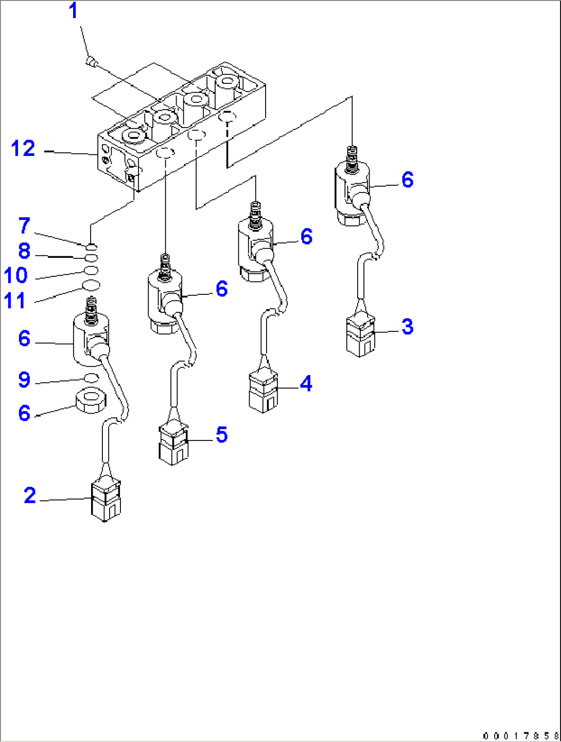 SOLENOID VALVE (INNER PARTS) (FOR RADIO CONTROL)