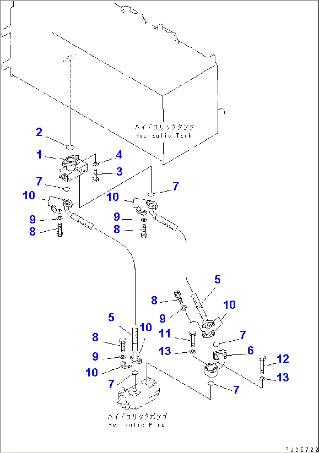 HYDRAULIC PIPING (TANK TO PUMP)(#11083-)