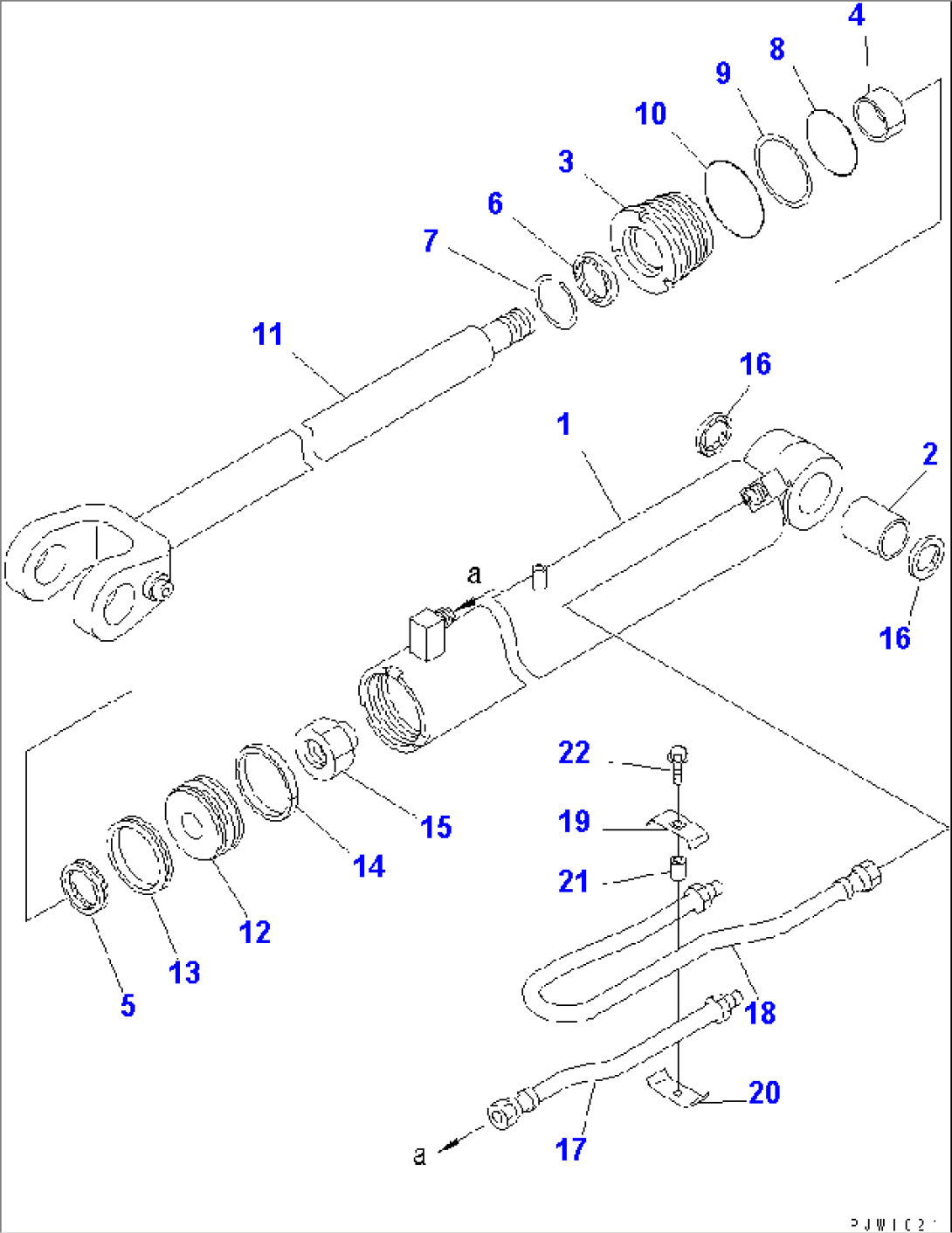 LIFT CYLINDER(#64001-)