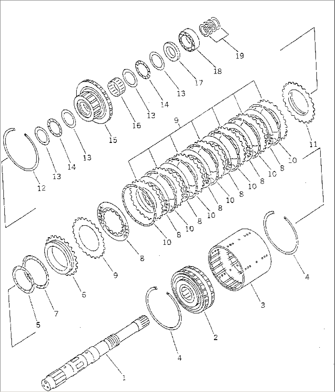 TRANSMISSION (FORWARD CLUTCH)(#20001-)