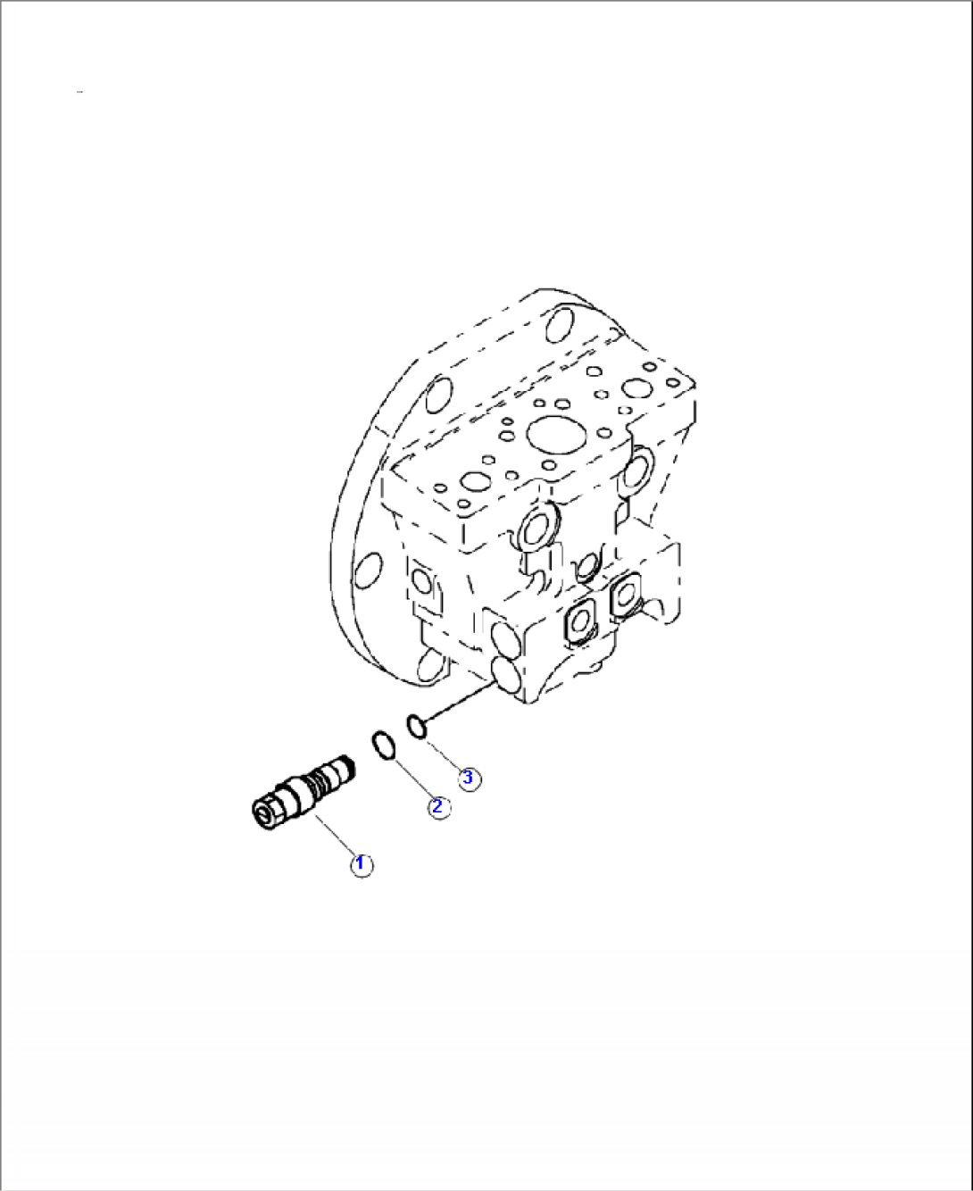 P0705-01A0 TRAVEL MOTOR (2/4) RELIEF VALVE