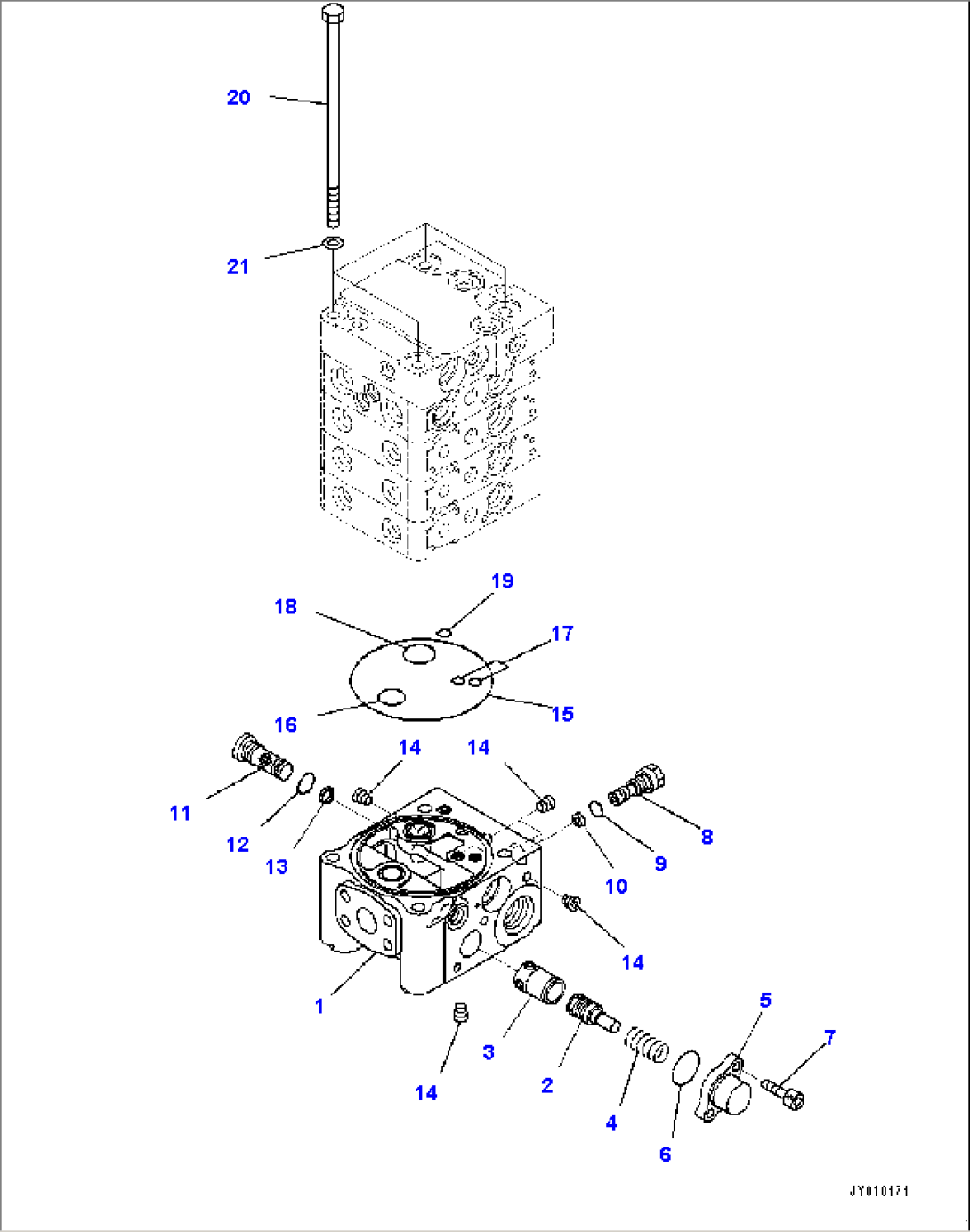 Control Valve, 4-Valve (7/10) (#B60001-)