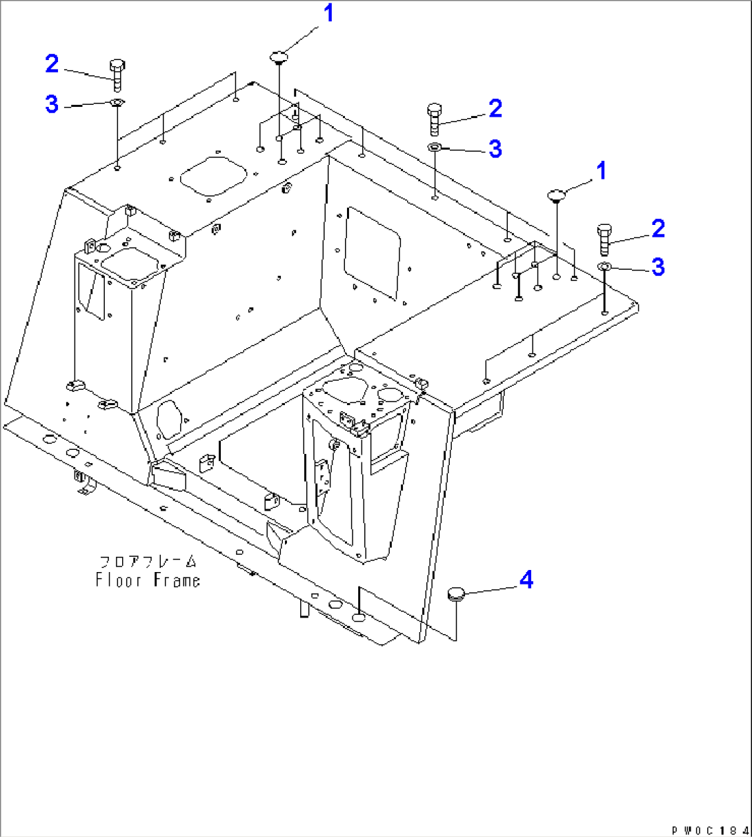 FLOOR FRAME (MOUNT) (CAB)