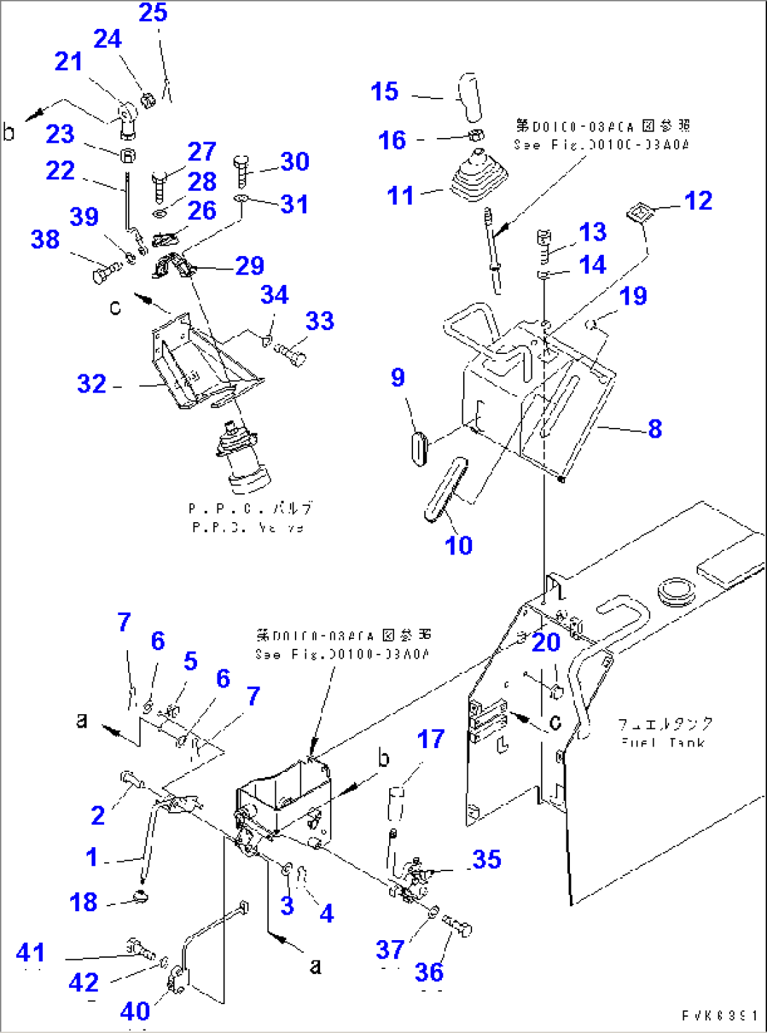 TRANSMISSION CONTROL LEVER (4/4)(#47617-)