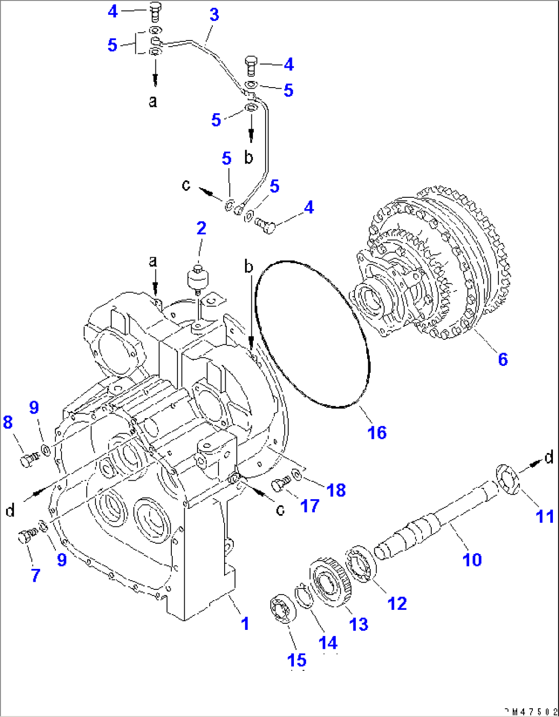 TRANSMISSION (TRANSMISSION CASE) (1/2)(#60001-)