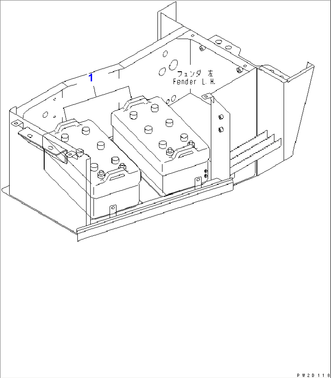BATTERY BOX (BATTERY)(#1173-)