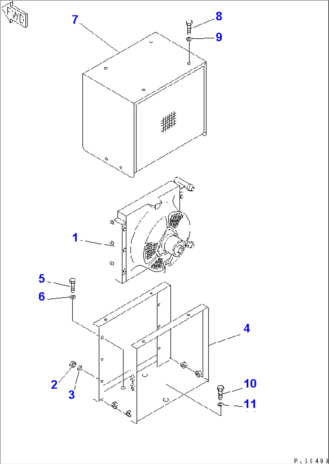 AIR CONDITINNER (2/12) (CONDENSOR AND MOUNTING PARTS)(#10629-)