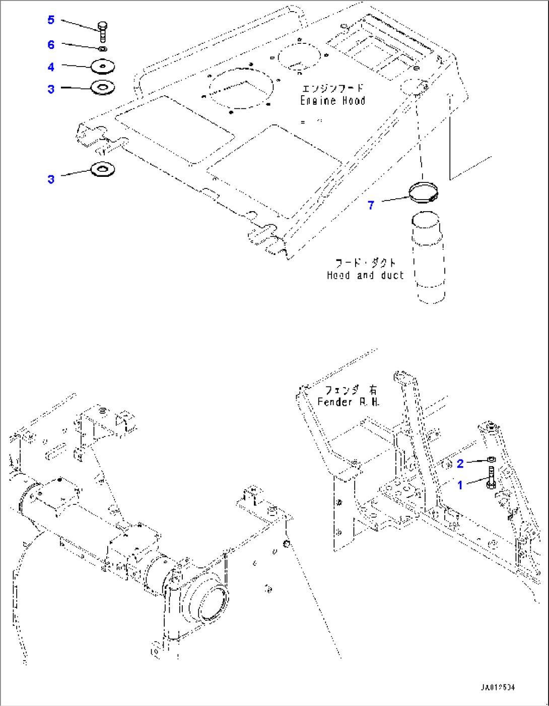Engine Hood and Side Cover Group, Lower Cover (#20146-)