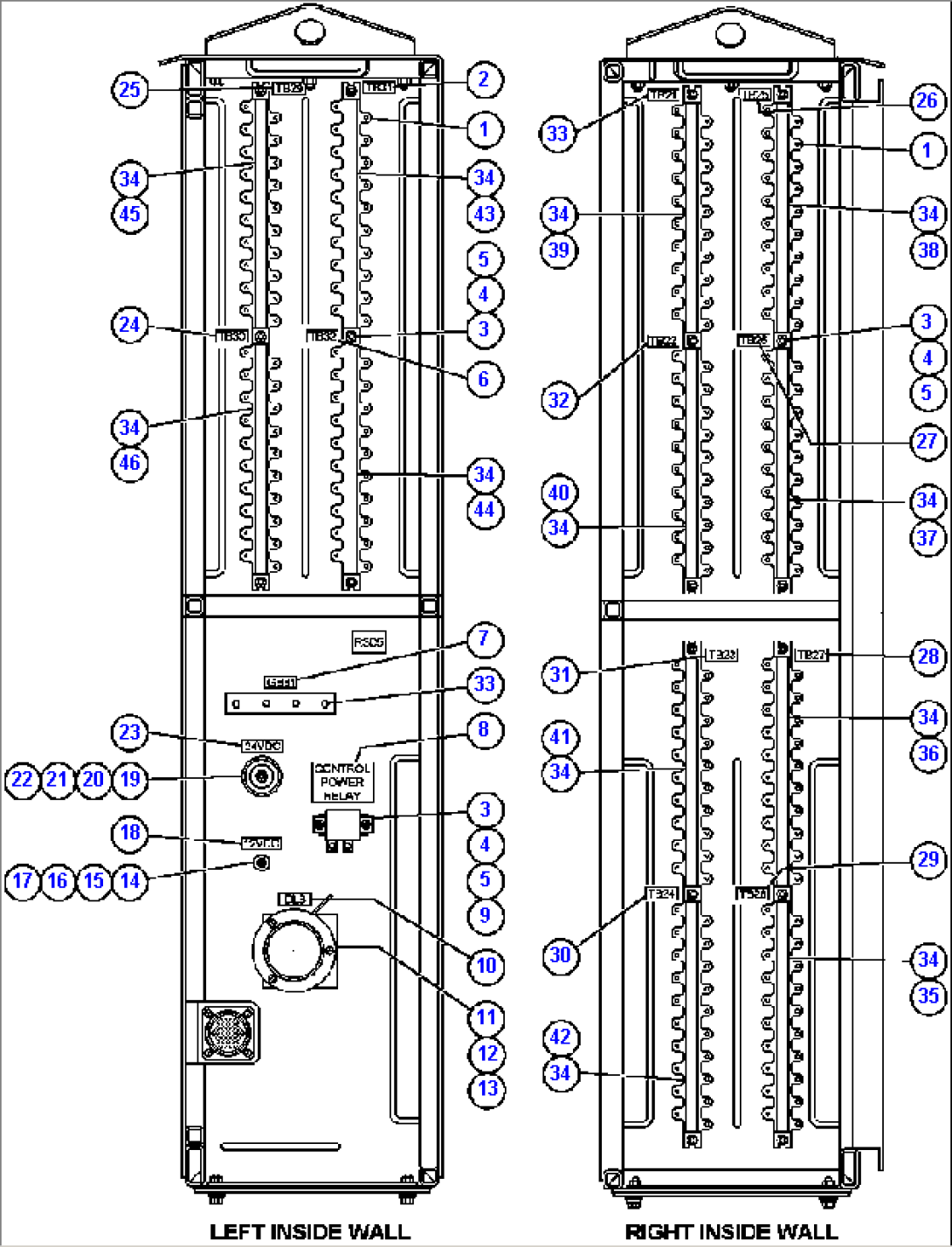 INTERFACE CABINET (SIDEWALLS)
