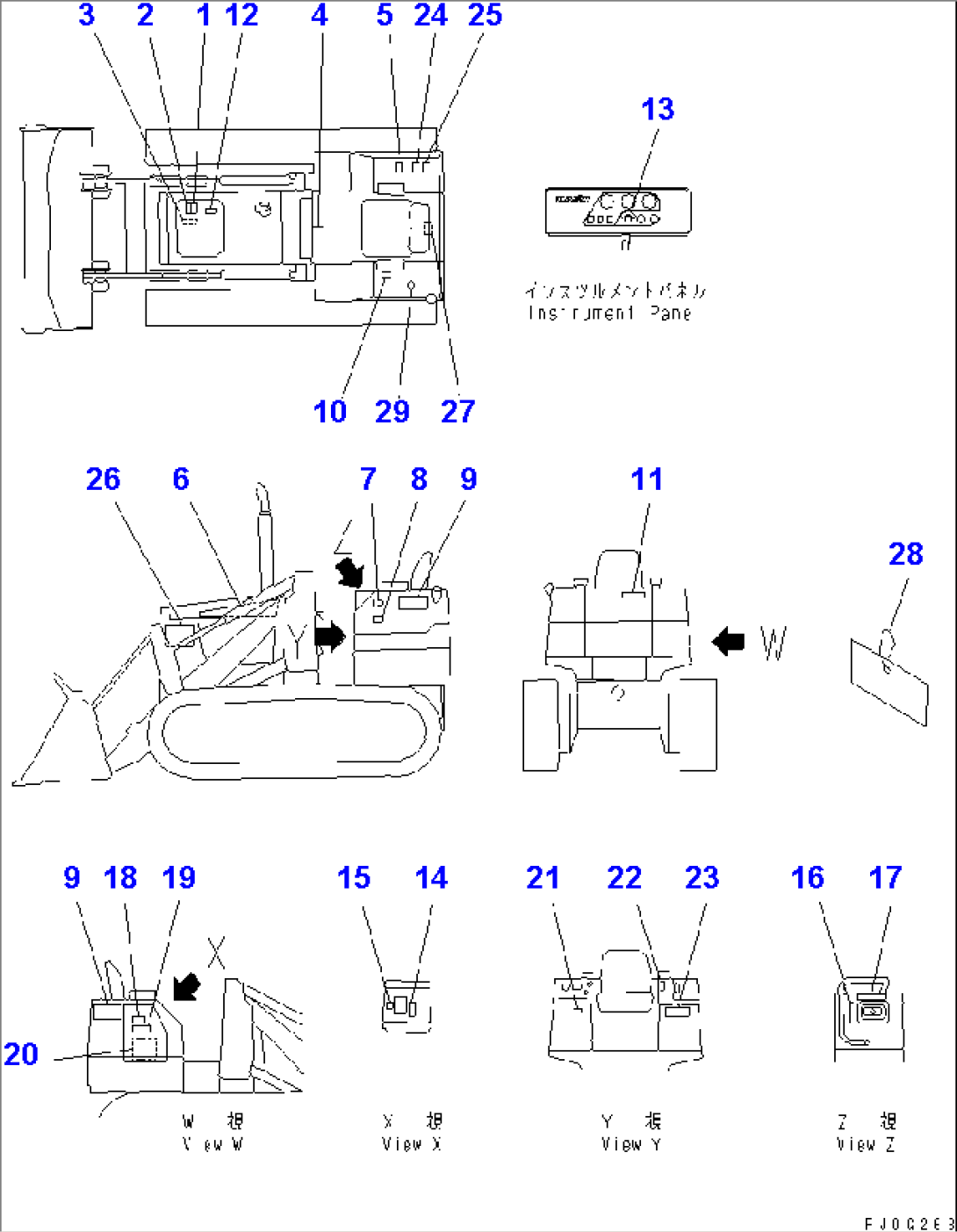 MARKS AND PLATES (ENGLISH) (NOISE SUPPRESSION FOR EC)(#41184-)