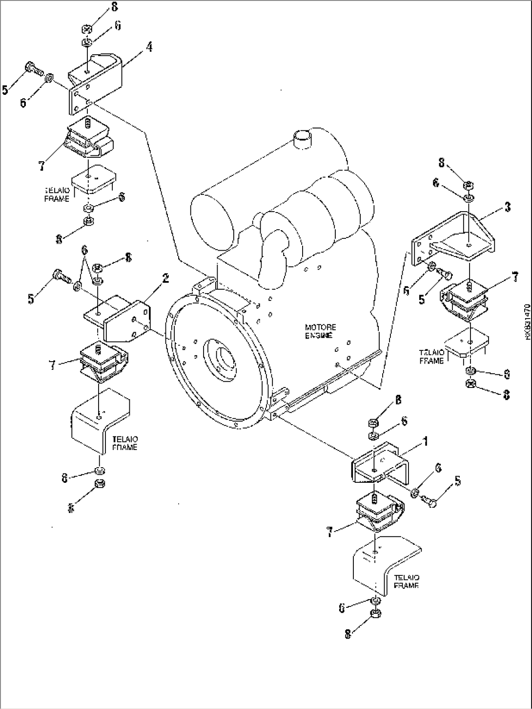 ENGINE MOUNTING PARTS