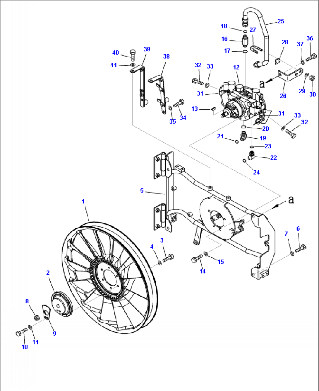 C0110-02A1 RADIATOR FAN DRIVE - WIDE CORE (LATCH TYPE)