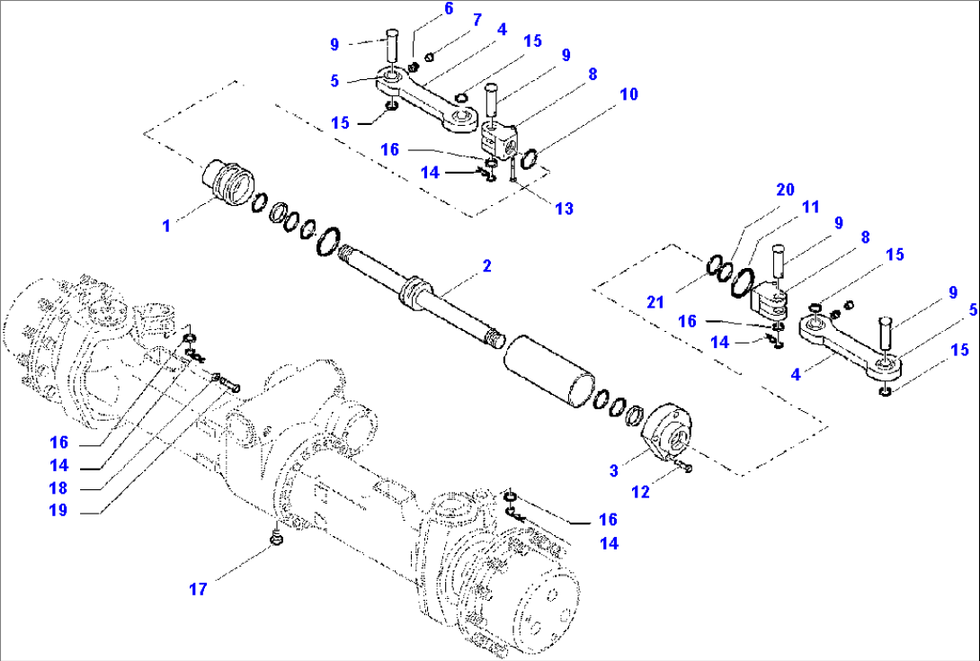 FRONT AXLE (1/6) (2.75M WIDTH)