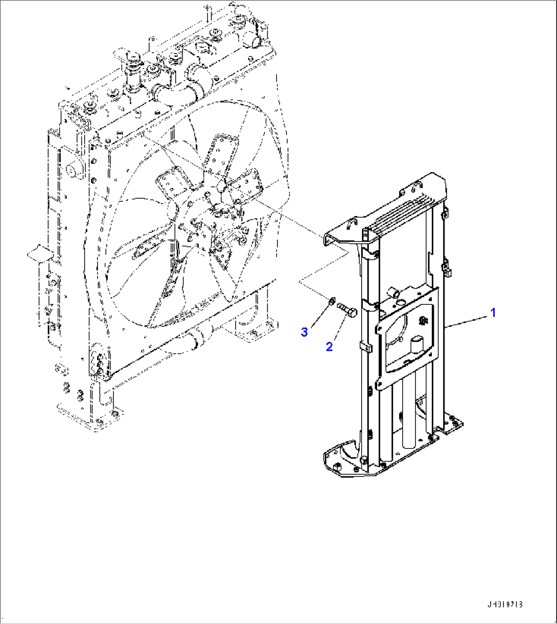 Cooling System, Bracket (#80001-)