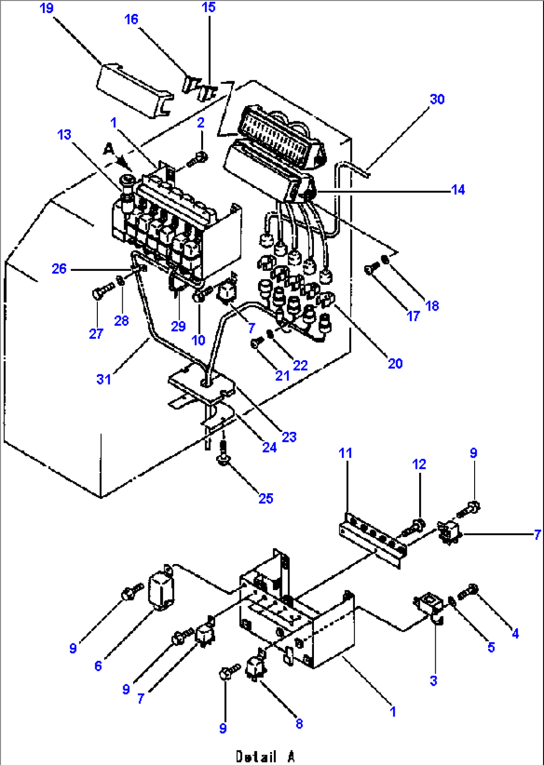 ELECTRICAL SYSTEM CONSOLE BOX, R.H.