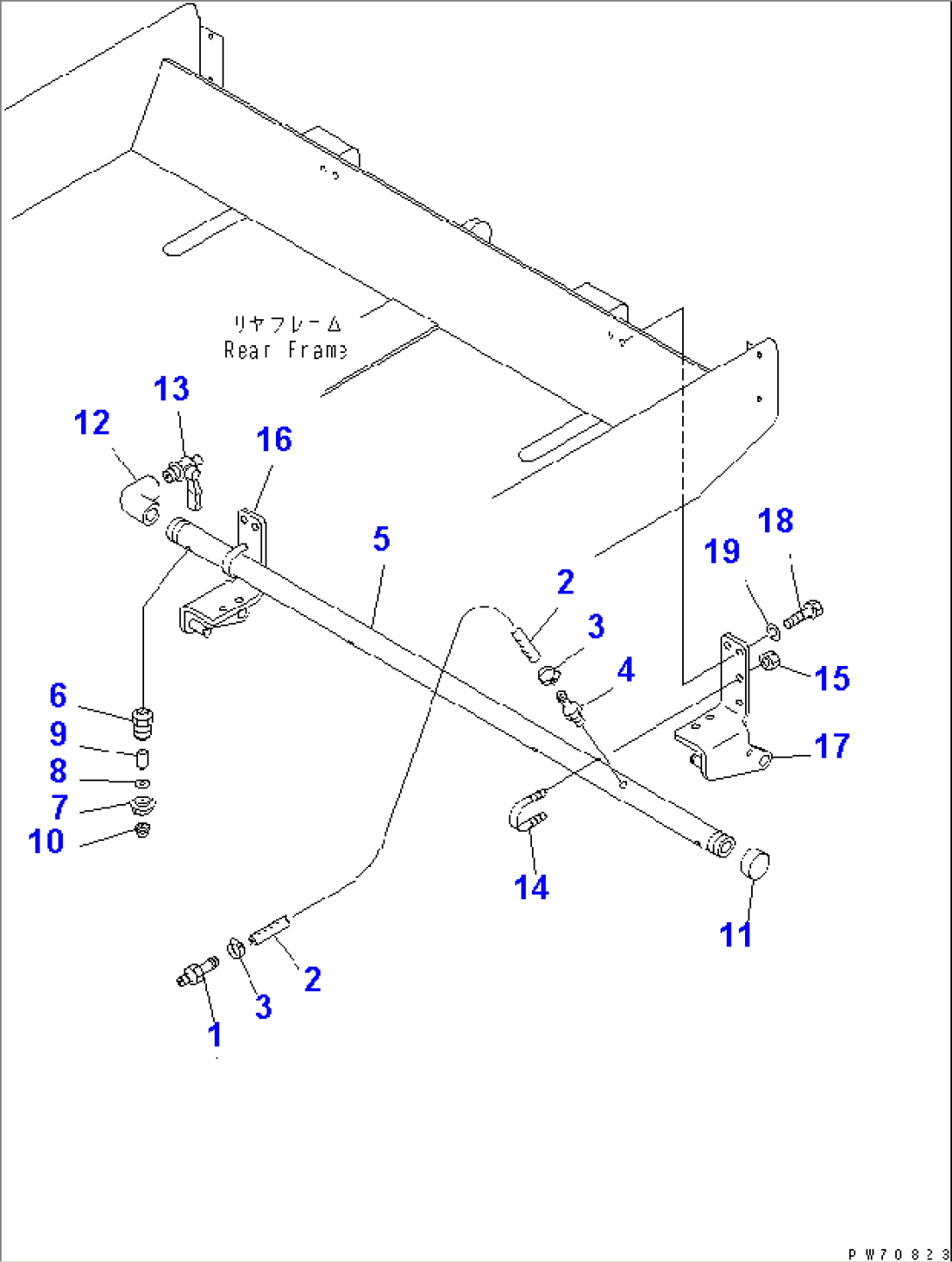 WATER SPRAY PIPING (3/3) (WATER PUMP TO REAR NOZZLE)