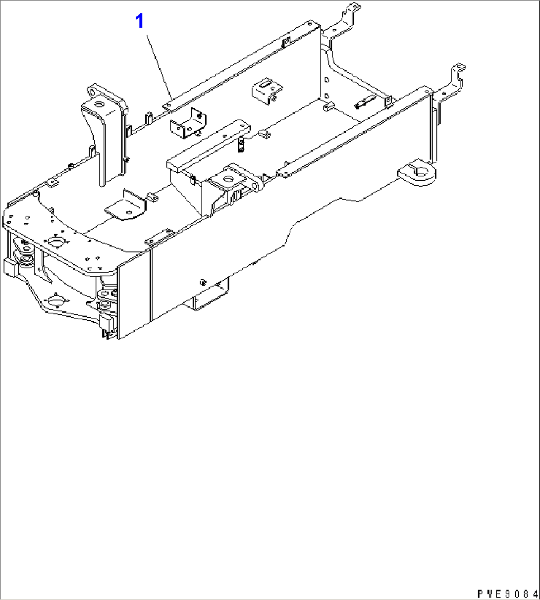 REAR FRAME (FOR MULTI COUPLER) (LIVESTOCK RAISING SPEC.)(#11200-)