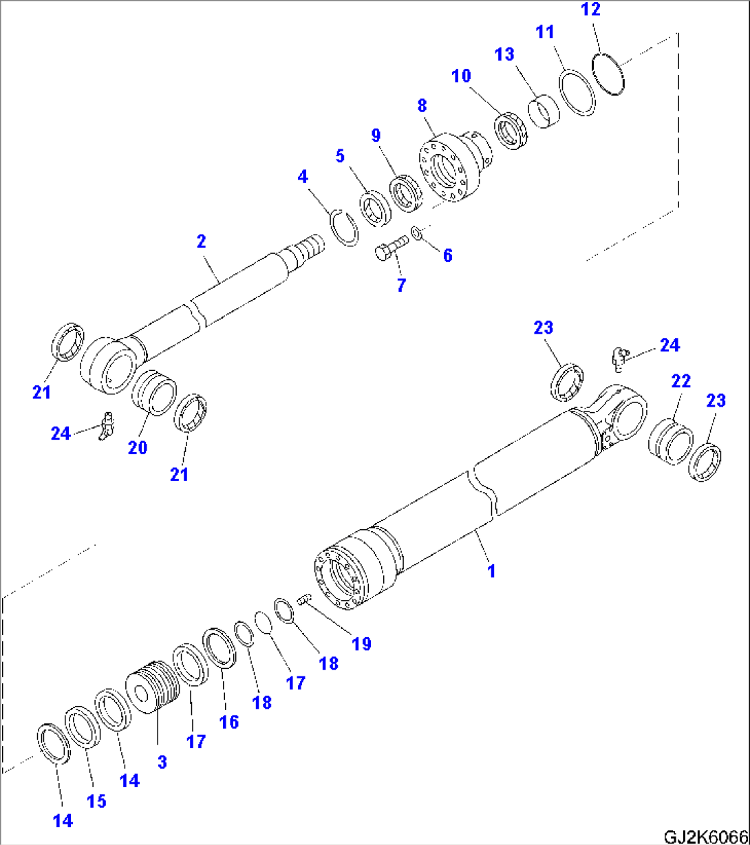 ROTATING ARM (BUCKET CYLINDER) (INNER PARTS)