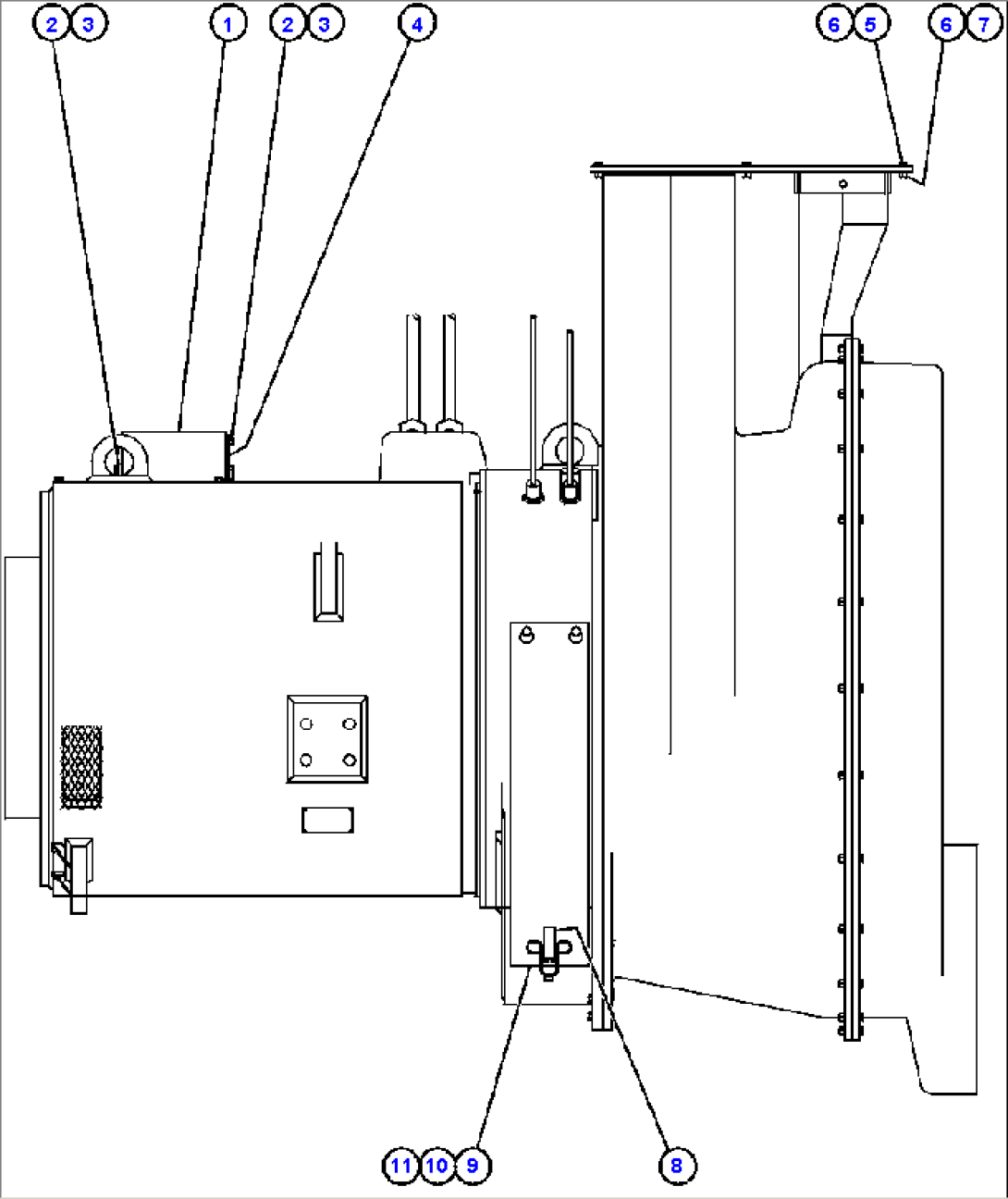 ALTERNATOR/BLOWER ASSEMBLY (PC1196)