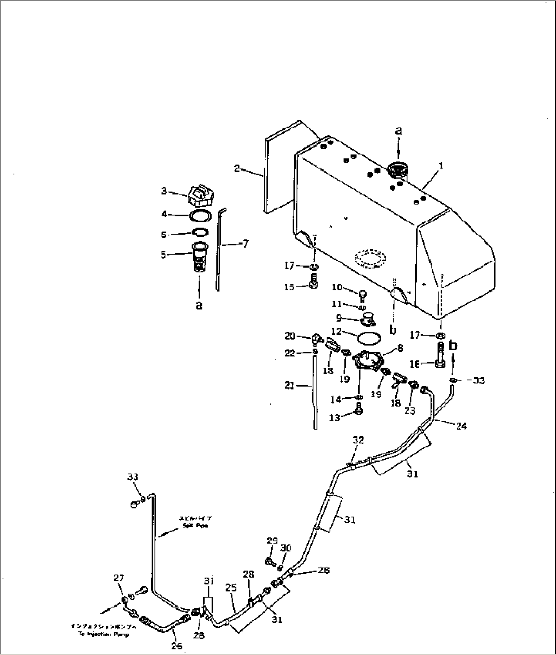 FUEL TANK AND PIPING (NOISE SUPPRESSION FOR EC)(#80338-)