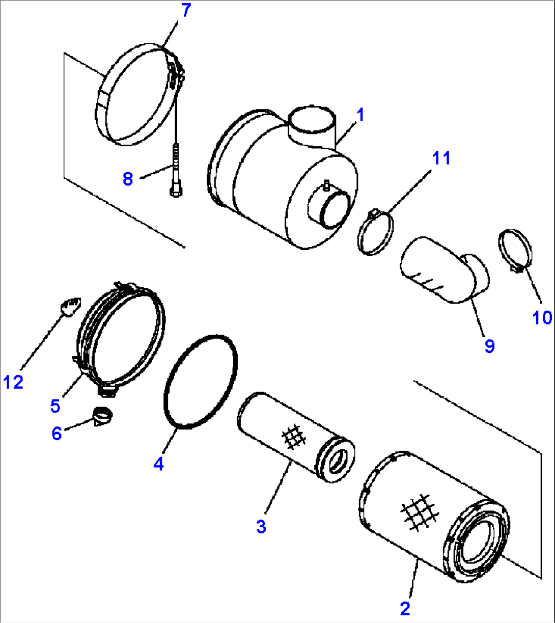 B0110-03A0 AIR CLEANER ASSEMBLY