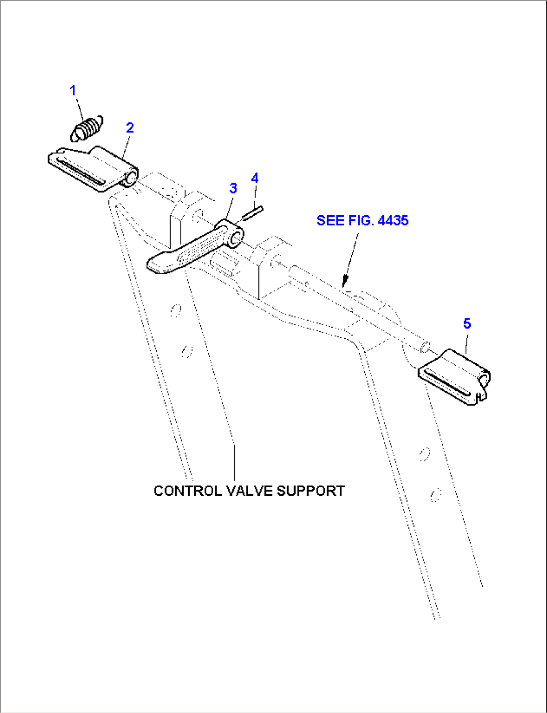 LOCK LEVER BACKHOE CONTROL (WITH MECHANICAL CONTROL)