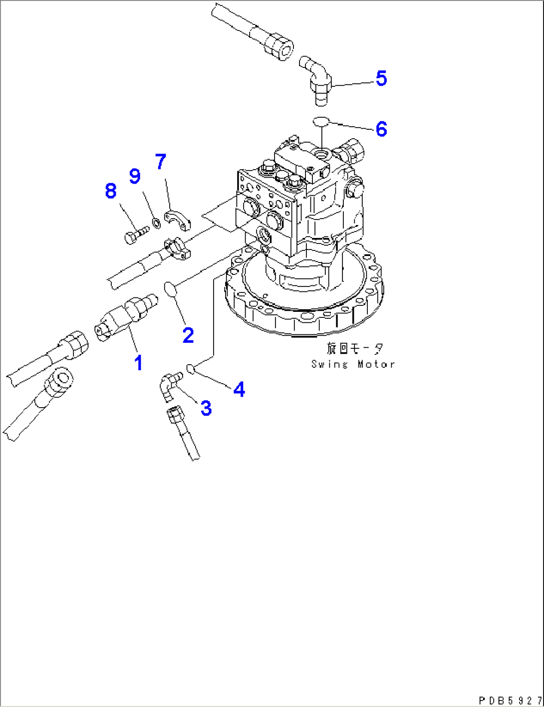 SWING MOTOR (CONNECTING PARTS)
