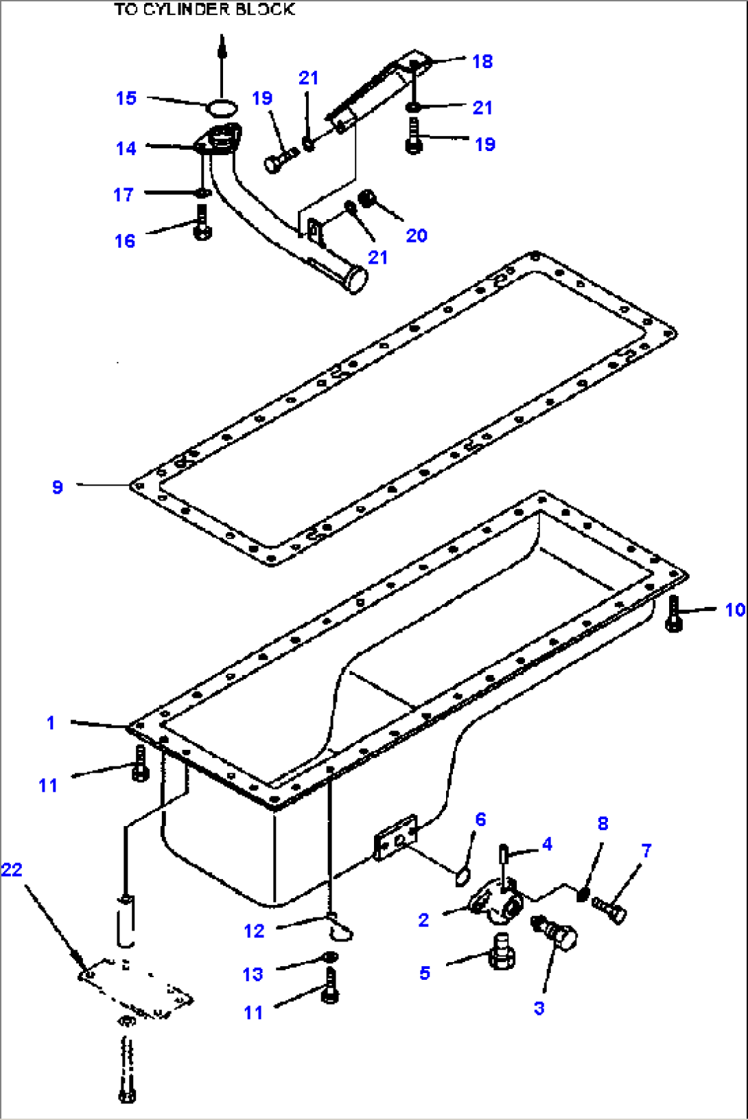 FIG. A2110-A3G5 OIL PAN AND SUCTION TUBE