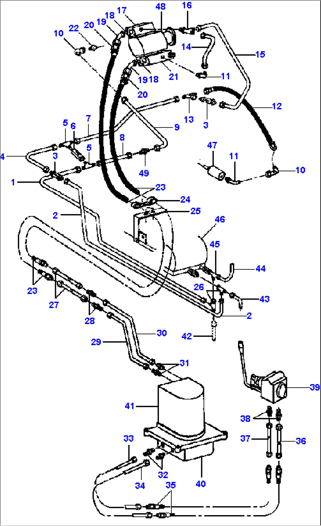 FIG. H0260-01A0 ACTUATOR LINES - AUXILIARY HOIST - 150FA