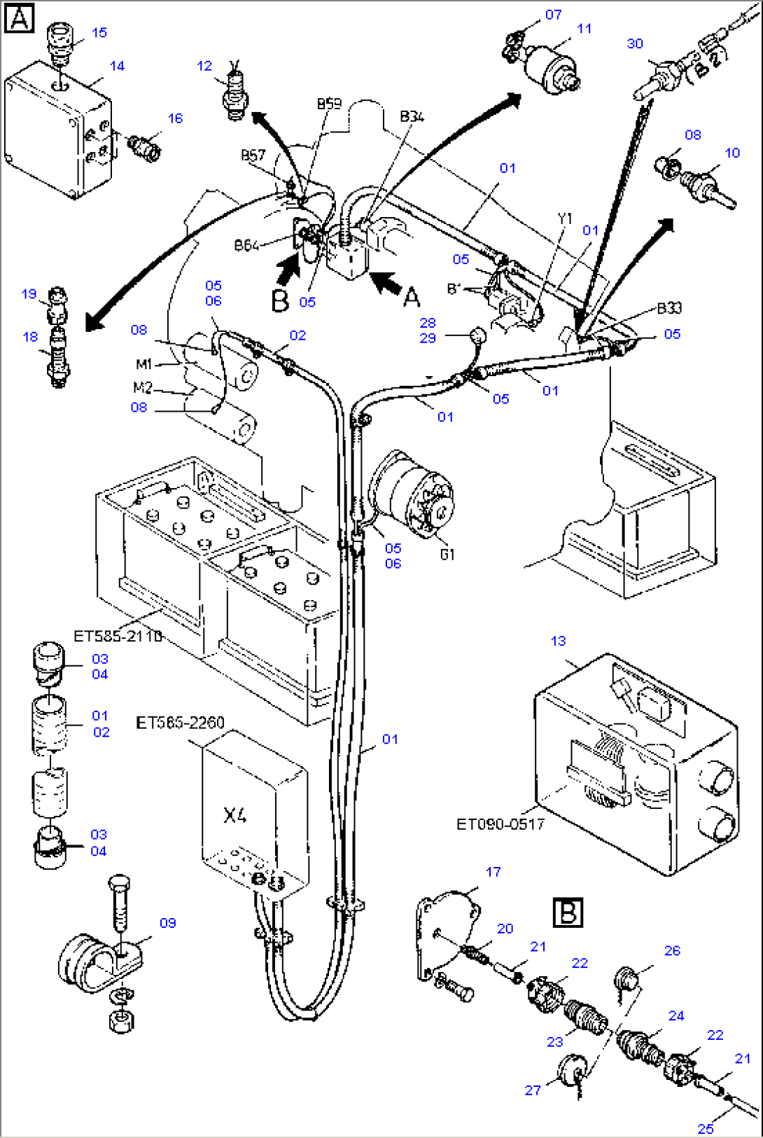 Cables - Engine, Cummins and Transmitter