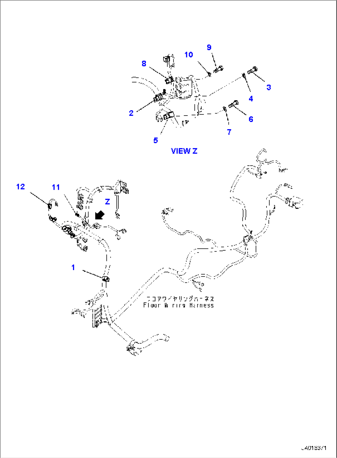 ELECTRIC WIRING HARNESS, WIRING HARNESS CLAMP, CONTROL VALVE (1/2)