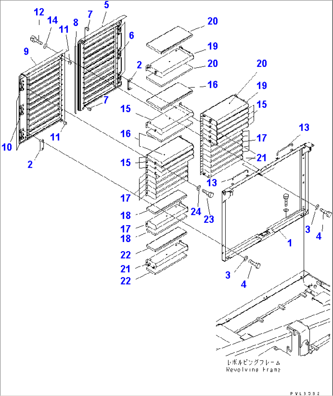 RIGHT SIDE COVER (MACHINE CAB)(#11001-)