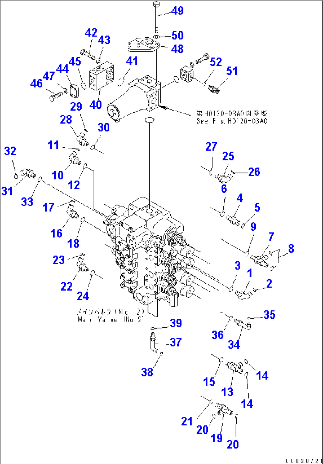 MAIN VALVE (NO.2 VALVE AND JOINT PARTS) (2/2)