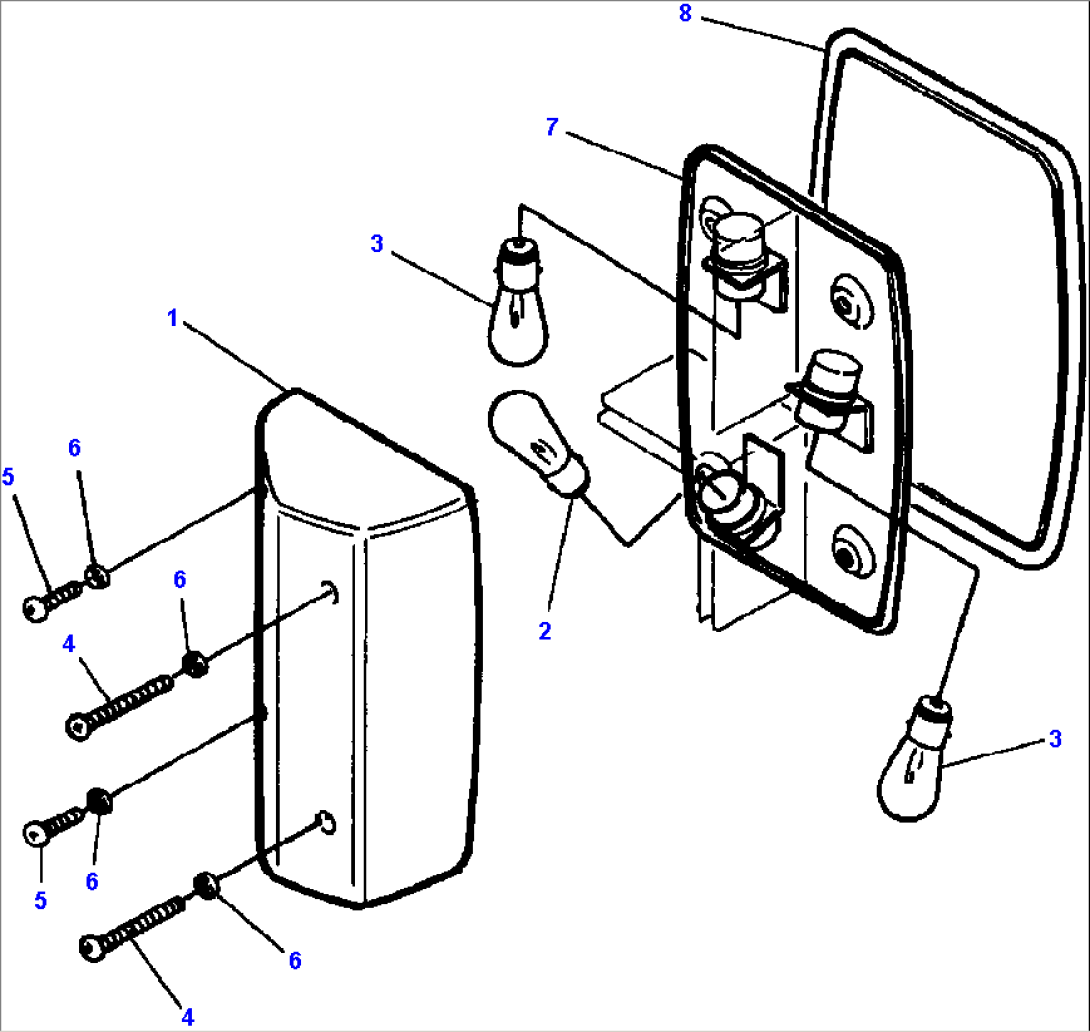 FIG NO. 1501B L.H. TURN SIGNAL AND PARKING LIGHT