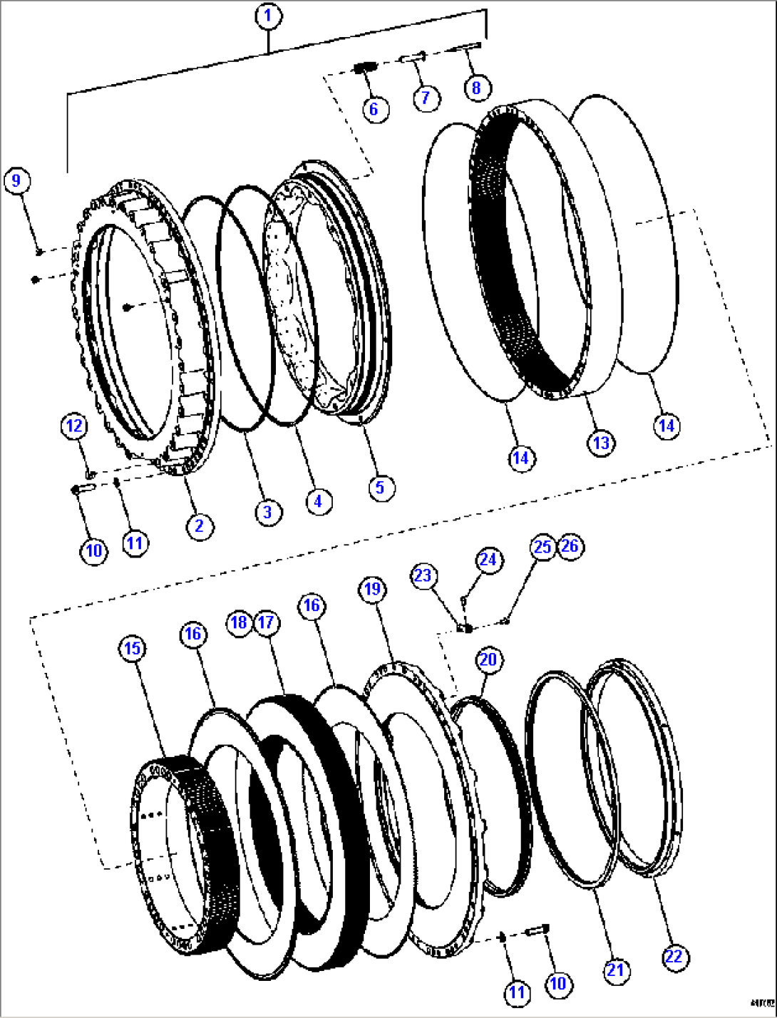 FRONT BRAKE ASSEMBLY XB0822